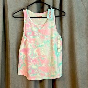 NWT Cat & Jack Sleeveless top size L, tye dye shirt